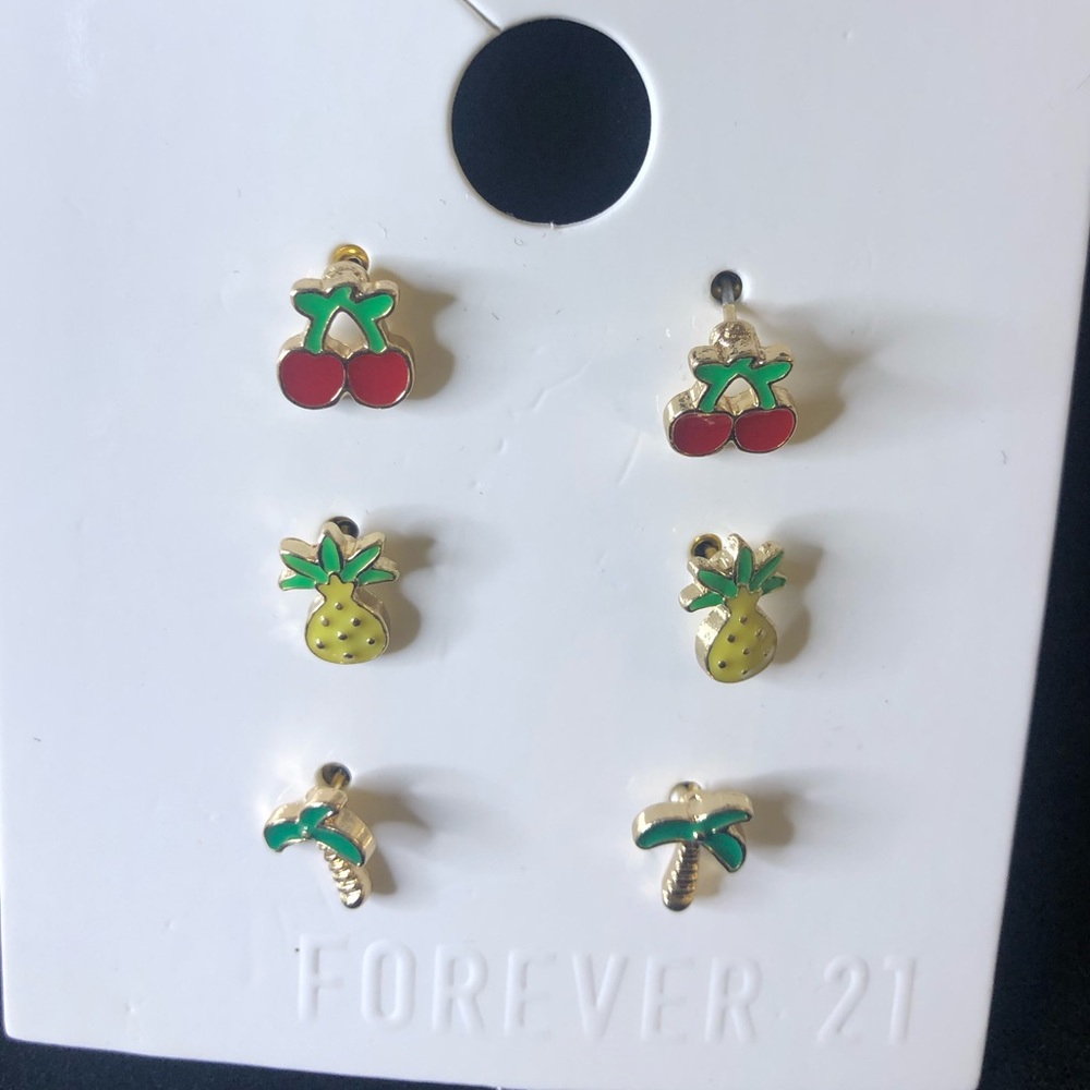 Tropical stud earrings